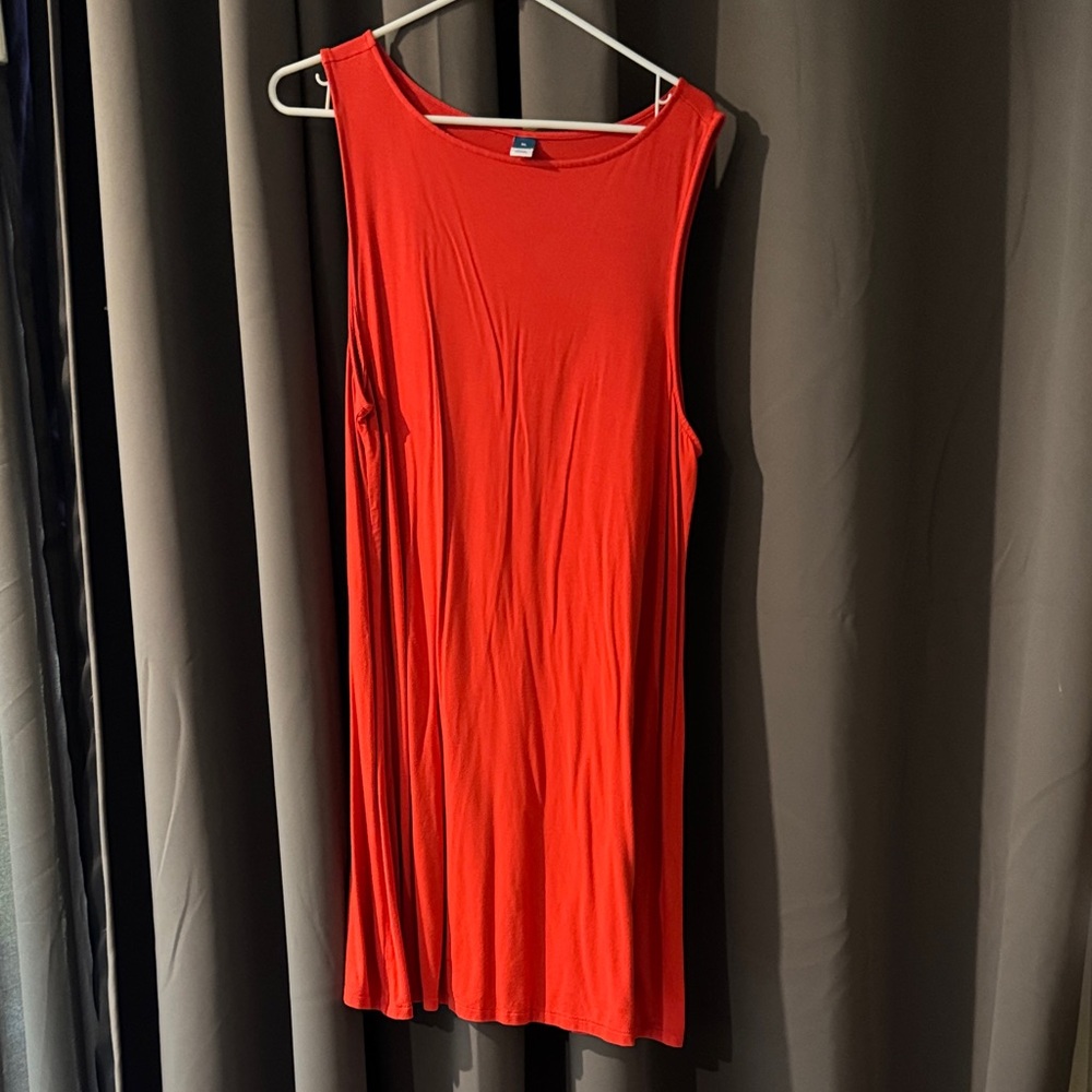Old Navy Women's Sleeveless Red Tank Dress